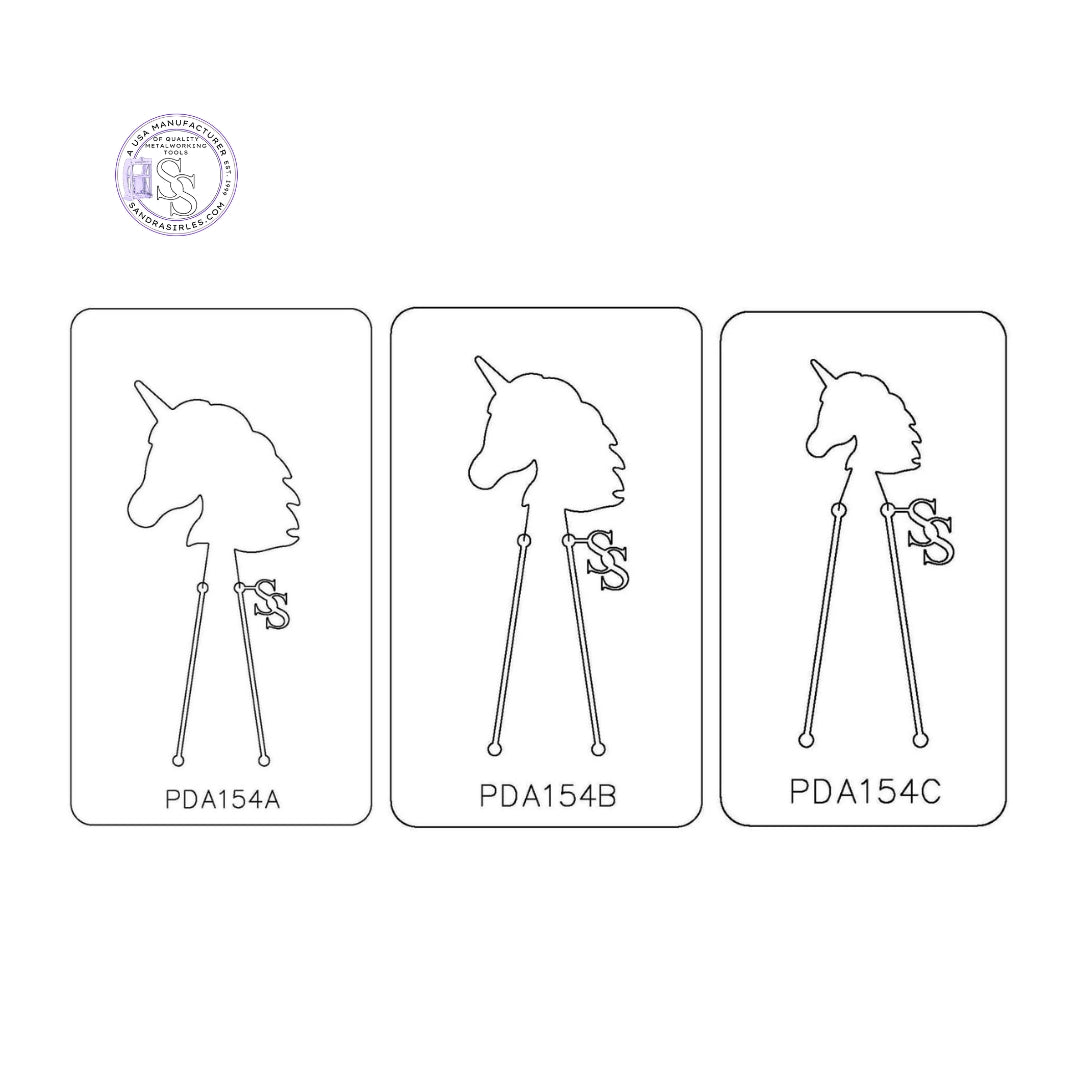 PANCAKE DIE PDA154 UNICORN HEAD